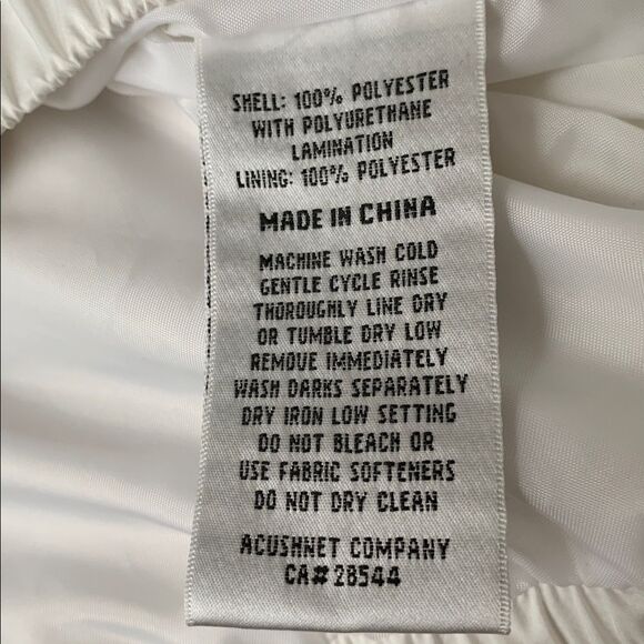 FootJoy DryJoy Tour Collection White 1/2 Zip Golf Windbreaker Jacket Size L - Picture 10 of 11